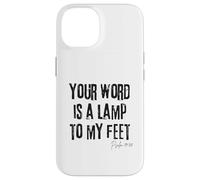 Your Word Is a Lamp to My Feet Psalm 119:105 Bible Light Case for iPhone 14