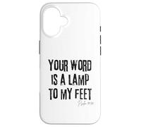 Your Word Is a Lamp to My Feet Psalm 119:105 Bible Light Case for iPhone 16