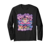 Your Word is A Lamp to My Feet Scripture Long Sleeve T-Shirt