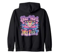 Your Word Is A Lamp To My Feet Scripture Zip Hoodie