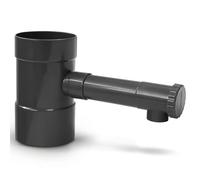 YourCasa Rain Collector Stopcock - Connecting Downpipe 100 mm DN100 and Rain Butt Downpipe Rain Collector Rain Water Collector Rain Gutter Drain