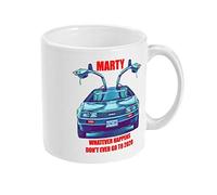 yourdesign Marty Whatever Happens Don't Ever go to 2020 Retro Eighties Mug