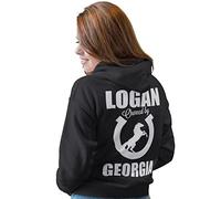 Yourdesign Personalised Horse & Rider Hoodie - DTG Print Same Day Dispatch,Printed w/ Toxic Free Vegan Inks & Dispatched in Eco Friendly Packaging - Add Owners Name & Riders name on the back Black,L