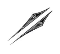 Yourdou 2pcs Car Side Blade Badge for Mazda 3/Axela Sedan 2024 2025, Car Logo Sticker 3D Metal Trim Sticker Replacement Car Decorative Emblem Badge Decal Sticker,Black 1