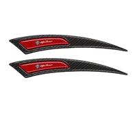 Yourdou 2Pcs Car Wheel Arch Eyebrows Decorative Strip for Alfa Romeo MiTo 2013-2018, Car Wheel Eyebrow Non-Collision Strips Car Fender Bumper Strips Car Wheel Eyebrow Strip,Red