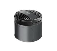 Yourdou Car Ashtray for Alfa Romeo 4C Spider, Portable Ashtray with Lid Smell Proof Smokeless Ashtray with LED Light Travel Cigarette Holder Interior Accessories,Black-S