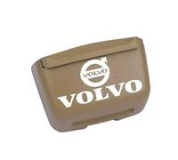 Yourdou Car Ashtray for Volvo S90L 2016-2020, Portable Ashtray with Lid Smell Proof Smokeless Ashtray with LED Light Travel Cigarette Holder Interior Accessories,Beige