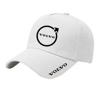 Yourdou Car Baseball Cap for Volvo XC60 facelift 2021, Embroidered Car Dad Hat Sun Hat Sports Cap Adjustable Strap Golf Tennis Hat Casual Driving Cap for Men Women,White