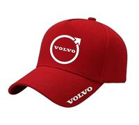 Yourdou Car Baseball Cap for Volvo XC60 facelift 2021, Embroidered Car Dad Hat Sun Hat Sports Cap Adjustable Strap Golf Tennis Hat Casual Driving Cap for Men Women,Red