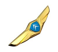 Yourdou Car Emblem for Citroen Berlingo M 2021-2023, Logo Front Rear Badge Emblems Car Body Self Adhesive Sticker Decals Decorations Exterior Accessories,Gold1-