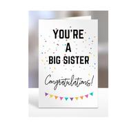 You're a Big Sister card, gifts for men, women, him, her, female, male, presents for Christmas, new, congratulations, baby, you are, A5-173_22
