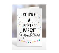 You're a Foster Parent card, gifts for men, women, him, her, female, male, presents for Christmas, new, congratulations, baby, you are, A5-173_92