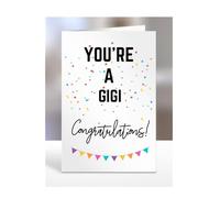 You're a Gigi card, gifts for men, women, him, her, female, male, presents for Christmas, new, congratulations, baby, you are, A5-173_95
