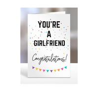 You're a Girlfriend card, gifts for men, women, him, her, female, male, presents for Christmas, new, congratulations, baby, you are, A5-173_96