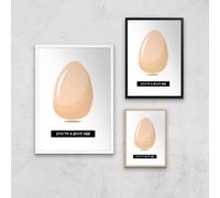 You're A Good Egg Art Print - A3 - Black Frame