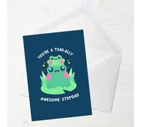 You're A Toad-ally Awesome Stepdad Greetings Card - Standard Card