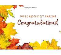 You're absolutely amazing Congratulations!: Graduation Guest Book Gift for Him or Her, Unique Novelty Gift, Diary to Write In, Lined Journal