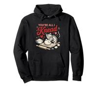 You're All I Knead Cat Valentines Day Pullover Hoodie