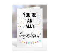You're an Ally card, gifts for men, women, him, her, female, male, presents for Christmas, new, congratulations, baby, you are, A5-173_11