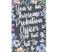 You're An Awesome Probation Officer Keep That Shit Up: Funny Joke Appreciation & Encouragement Gift Idea for Probation Officers. Thank You Gag Notebook Journal & Sketch Diary Present.