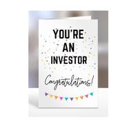 You're an Investor card, gifts for men, women, him, her, female, male, presents for Christmas, new, congratulations, baby, you are, A5-173_134