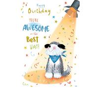 You're Awesome In The Best Way Open Cute Design Happy Birthday Card