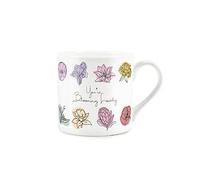 You're Blooming Lovely Valentines Day Anniversary Love Mug - Bone China White Coffee/Tea Present Romantic Gift