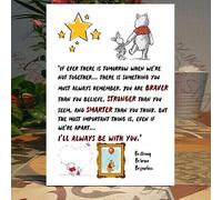 You're braver than you believe, Smarter than you think, winnie the pooh, Motivation Plaque