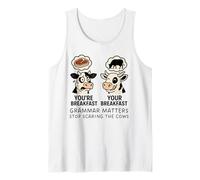 You're Breakfast Your Breakfast Grammar Matters Cow Humor Tank Top
