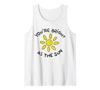 You're Bright as the Sun Cute Kind Positive Affirmation Tank Top