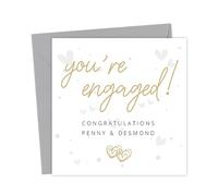 You're Engaged Congratulations Personalised Card | Cute Engagement Cards
