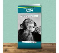 You're Getting Old Naa Na Naa! - Birthday Card For Son