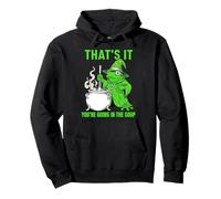 You're Going In Soup Witchcraft Moon Goth Occult Pullover Hoodie