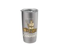 You're Going in The Compost Funny Cat Vintage Novelty Stainless Steel Insulated Tumbler