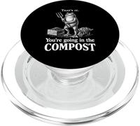 You're Going In The Compost Funny Frog Humor Vintage PopSockets PopGrip for MagSafe