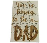 You're Going to Be a Dad - 15 Piece Basswood Jigsaw Puzzle, Surprise Pregnancy Announcement