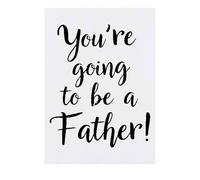 'You're Going To Be A Father' Temporary Tattoo - Water Resistant, Skin-Safe, Non-Toxic Transfer (TO00080143)
