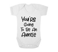 Youre Going to be an Auntie Aunt Baby Vest Romper Baby annoucement Novelty Reveal New Born Vest Romper Baby Shower White