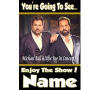 You're going to see Alfie Boe & Michael Ball Live On Tour ! - Personalised Greeting Card - thick, glossy, unique card for gifting tickets !