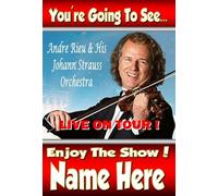 You're going to see Andre Rieu & His Orchestra - Personalised Xmas Card - thick, glossy, unique card for surprise gifting tickets !