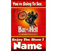 You're going to see Bat Out Of Hell The Musical - Personalised Greeting Card - thick, glossy, unique card for gifting tickets !