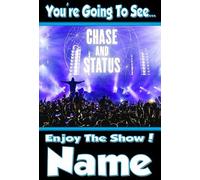 You're going to see CHASE & STATUS ! - Personalised Surprise Card - thick, glossy, unique card for gifting tickets !