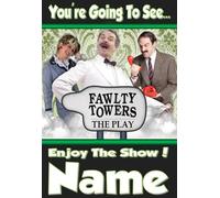 You're going to see FAWLTY TOWERS THE PLAY - Personalised Greeting Card - thick, glossy, unique card for gifting tickets !