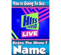 You're going to see HITS RADIO LIVE - Personalised Greeting Card - thick, glossy, unique card for gifting tickets !