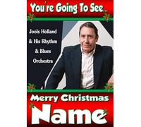 You're going to see Jools Holland Live On Tour - Personalised Christmas Xmas Card - thick, glossy, unique card for gifting tickets !