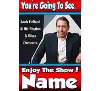 You're going to see JOOLS HOLLAND Live On Tour - Personalised Greeting Card - thick, glossy, unique card for gifting tickets !
