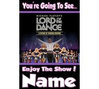 You're going to see Michael Flatley's Lord Of The Dance - Personalised Surprise Tickets Card - thick, glossy, unique card for surprise gifting tickets !