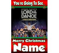 You're going to see Michael Flatley's Lord Of The Dance - Personalised Xmas Card - thick, glossy, unique card for surprise gifting tickets !