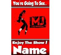 You're going to see MJ The The Musical - Personalised Greeting Card - thick, glossy, unique card for gifting tickets !