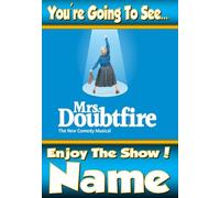 You're going to see Mrs Doubtfire The Musical - Personalised Greeting Card - thick, glossy, unique card for gifting tickets !